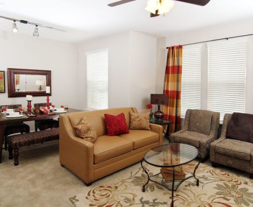 Modern Living Room at Talavera at the Junction Apartments & Townhomes, Midvale