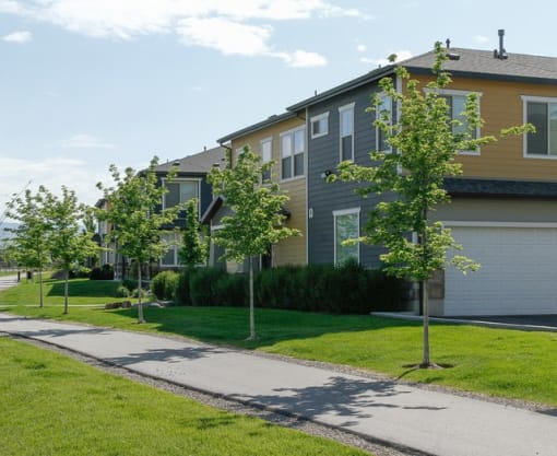 Greenspace Walking Trails at Talavera at the Junction Apartments & Townhomes, Midvale, UT