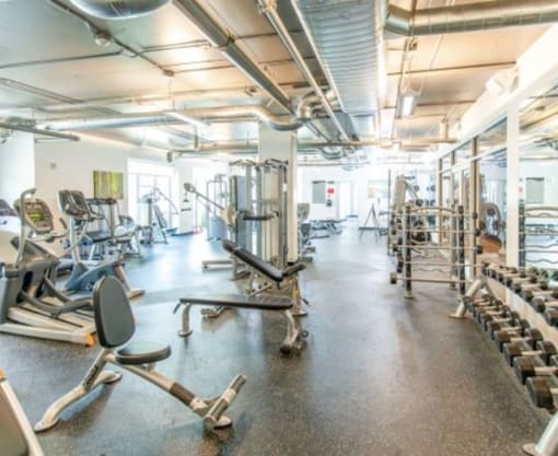 State Of The Art Fitness Center at 600 Lofts Apartments, Salt Lake City, UT