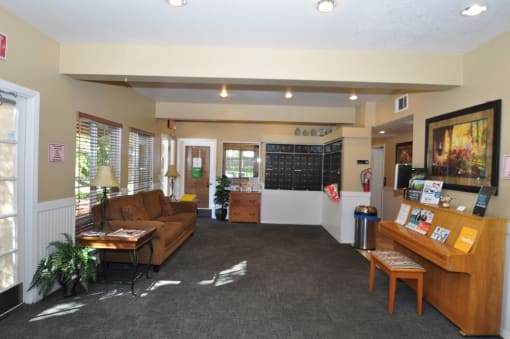 Heritage Park Senior Apartments Piano Lounge - Norco CA