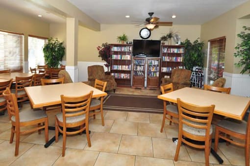 Community Room at Heritage Park Senior Apartments - Norco CA