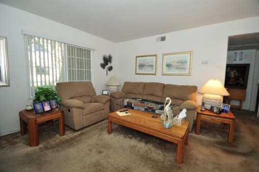 Heritage Park Senior Apartments Living Room - Norco CA