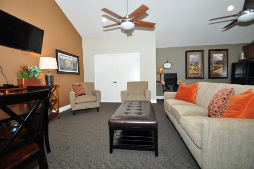 Community Lounge at  Peppertree Senior Apartments  - Spring Valley, CA 91977