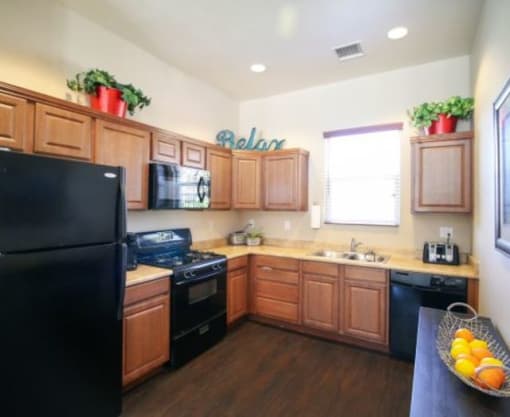 Modern Kitchen at Shadow Way Affordable 2-bedroom Apartments - Oceanside California 92057