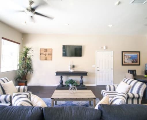 Living Room at Shadow Way Affordable  Two-Bedroom Apartments - Oceanside CA 92057