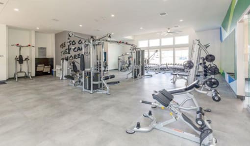 Cardio Workout Equipment in Fitness Center at Parc on 5th Apartments and Townhomes in American Fork Utah