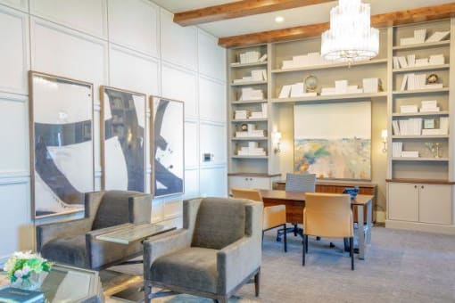 Resident Lounge at Parc on 5th Apartments and Townhomes