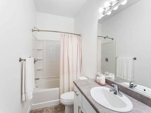 Bathroom in Model Townhome Phase I at Parc at Day Dairy