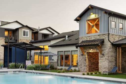 Parc on 5th Apartments & Townhomes in American Fork Utah Clubhouse and Pool
