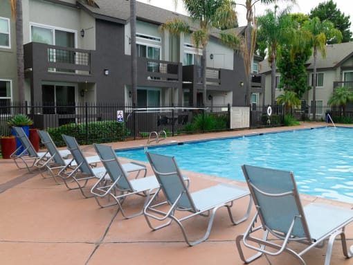 Poolside Furniture at Canyon Club Apartments