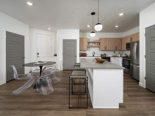 Kitchen with Dining Area at Amara Apartments,Midvale,UT