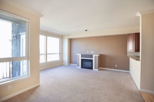 Studio Apartment Living Room at Revo 225 Apartments, Renton