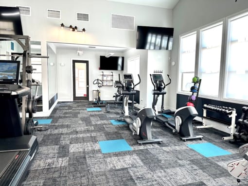 Spacious Gym Equipped with Cardio at San Marino
