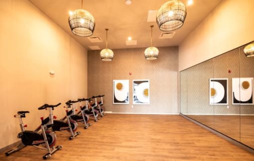 Yoga Studio with Spin Cycles at Soleil Lofts Apartments, Herriman, UT, 84096