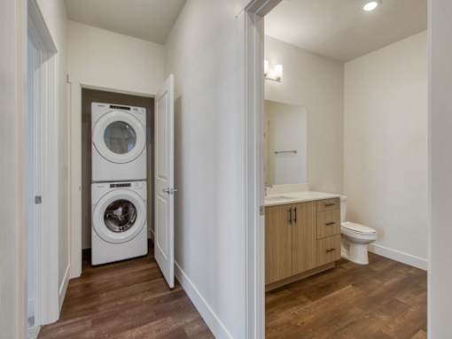Stackable Washer and Dryer at The Atlas