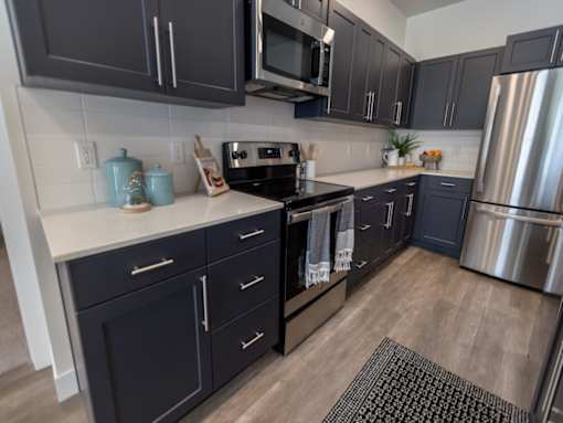Stainless Steel Appliances at The Arza Apartments