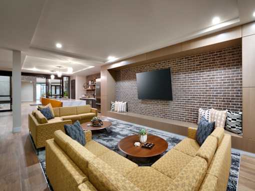 The Stack Apartments Kiln Lounge Entertainment Center