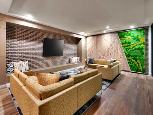 Sugarhouse Apartments - The Stack Kiln Lounge Moss Wall