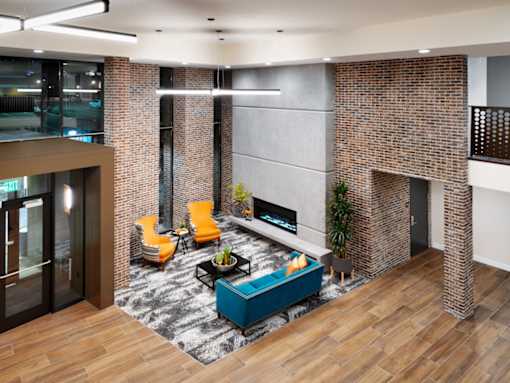 Sugarhouse Apartments - The Stack Lobby Fireplace Lounge