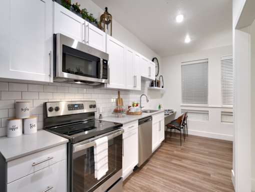 Sugarhouse Apartments The Stack Galley Kitchen