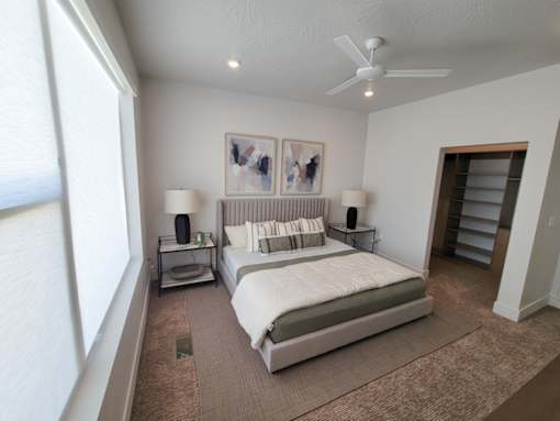 The Ash Apartments & Townhomes Bedroom with Closet
