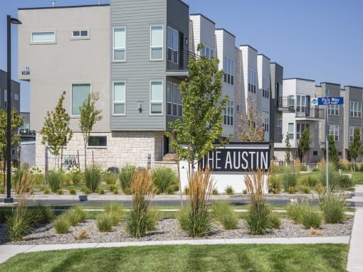 Sign for The Austin Townhomes