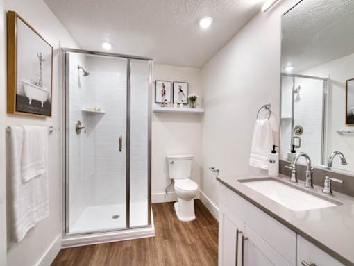 The Stack - Sugarhouse Apartments Bathroom with Shower