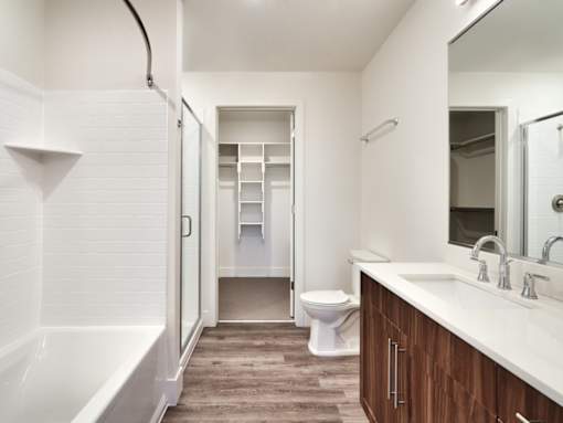 The Stack - Sugarhouse Apartments Bathroom with Walk In Closet
