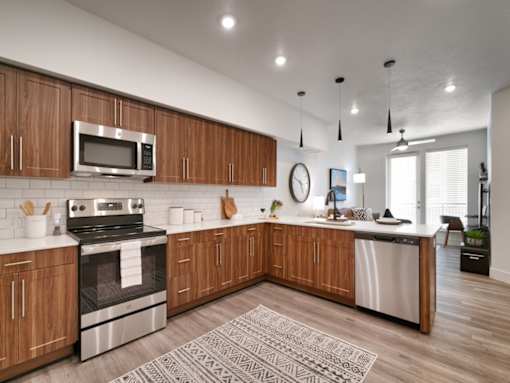 The Stack - Sugarhouse Apartments Empty Kitchen