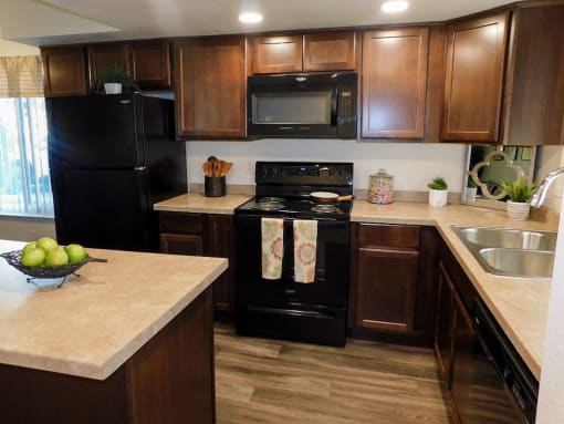 Fully Equipped Kitchen at River Oaks