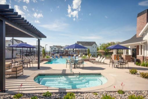 Picturesque Pool And Cabana at Rivulet Apartments, American Fork, 84003