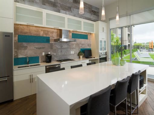 Kitchen Area In Clubhouse at Lofts at 7800 Apartments, Midvale, 84047