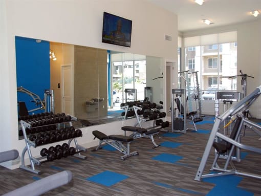 Fitness Center With Modern Equipment at Lofts at 7800 Apartments, Utah, 84047