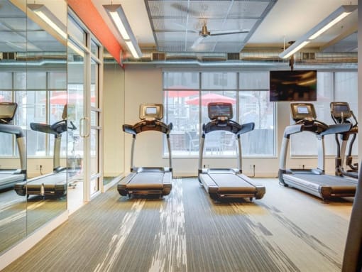 High-Tech Fitness Center at Element 31 Apartments, Salt Lake City