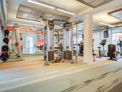 Fitness Center With Updated Equipment at Element 31 Apartments, Salt Lake City, UT