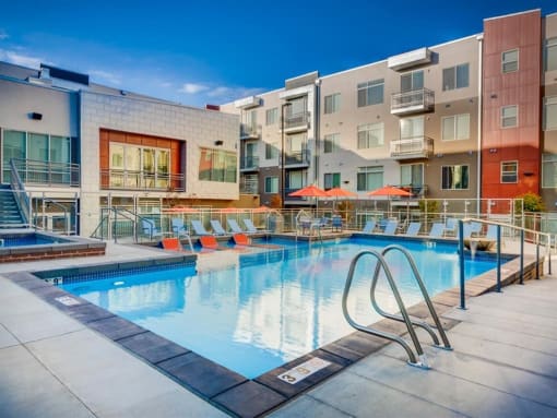 Crystal Clear Swimming Pool at Element 31 Apartments, Salt Lake City