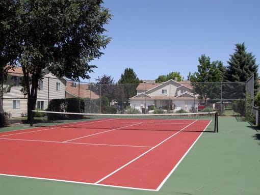 Tennis court  at Devonshire Court Apartments & Townhomes, North Logan