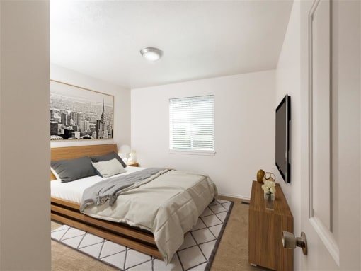 Main Bedroom at Devonshire Court Apartments & Townhomes, North Logan