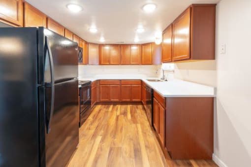 Fully Furnished Kitchen at Devonshire Court Apartments & Townhomes, North Logan, Utah