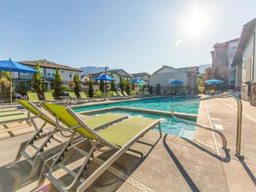 Relaxing Swimming Pool With Sundeck at Parc on Center Apartments & Townhomes, Utah, 84057