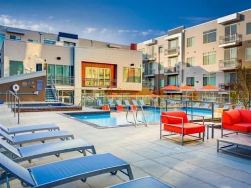 Outdoor Swimming Pool at Element 31 Apartments, Salt Lake City, 84106
