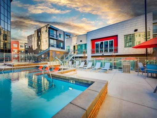 Relaxing Swimming Pool at Element 31 Apartments, Salt Lake City, UT