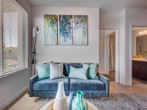 Light and Bright Living Area at Element 31 Apartments, Utah