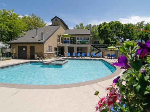 Outdoor Swimming Pool at Promontory Point Apartments, Sandy