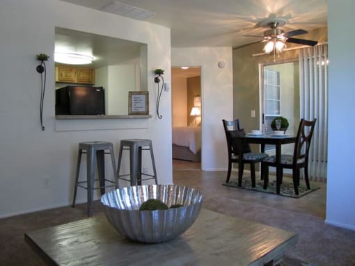 Warm Living And Dining Room at Promontory Point Apartments, Sandy, 84094