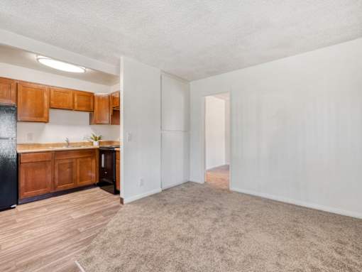 Wood Style Flooring and Plush Carpeting at Peppertree