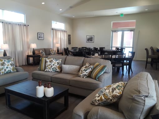 community room couch main area