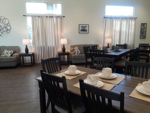 community room dining area