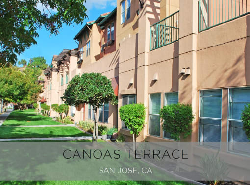 a view of the canoas terrace apartments in san jose