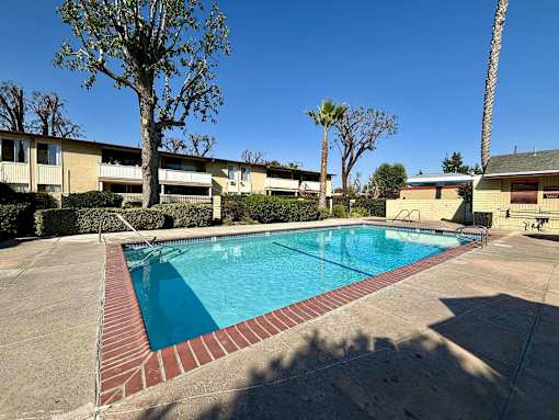 the swimming pool at our apartments at The Arbors Santa Ana, California, 92705